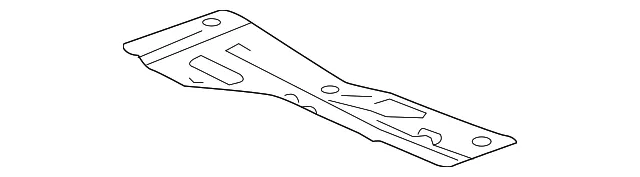 Passenger Side Engine Compartment Splash Shield - GM (22980210) - view 2