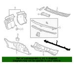 Plenum Water Deflector Support - GM (22980593) - view 8