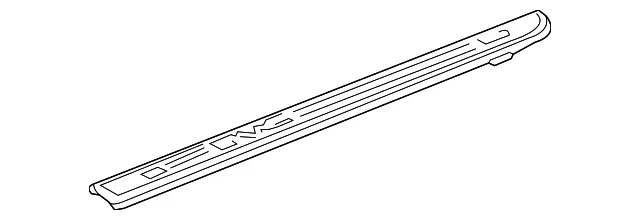 Anthracite Driver Side Pickup Box Side Upper Molding - GM (22987367) - view 3