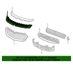 Front Upper Grille - GM (22995184) - view 9