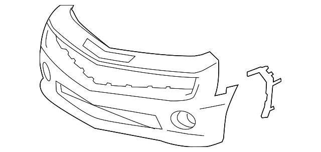 Front Upper Bumper Cover - GM (22997721) - view 2