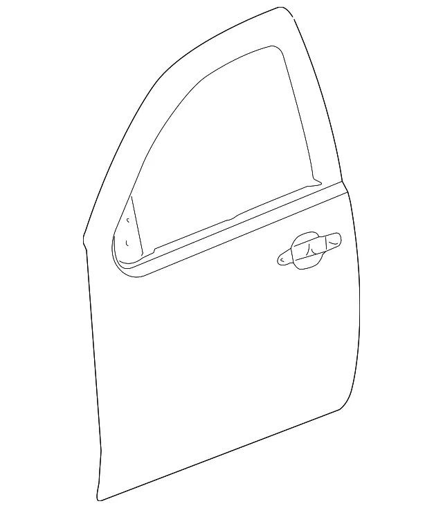 Driver Side Front Door Outer Panel - GM (23104634) - view 2