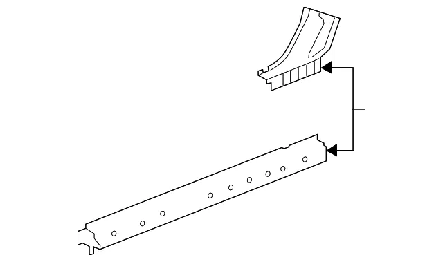 Rocker Reinforced - Driver's Side (LH) - GM (23108238)