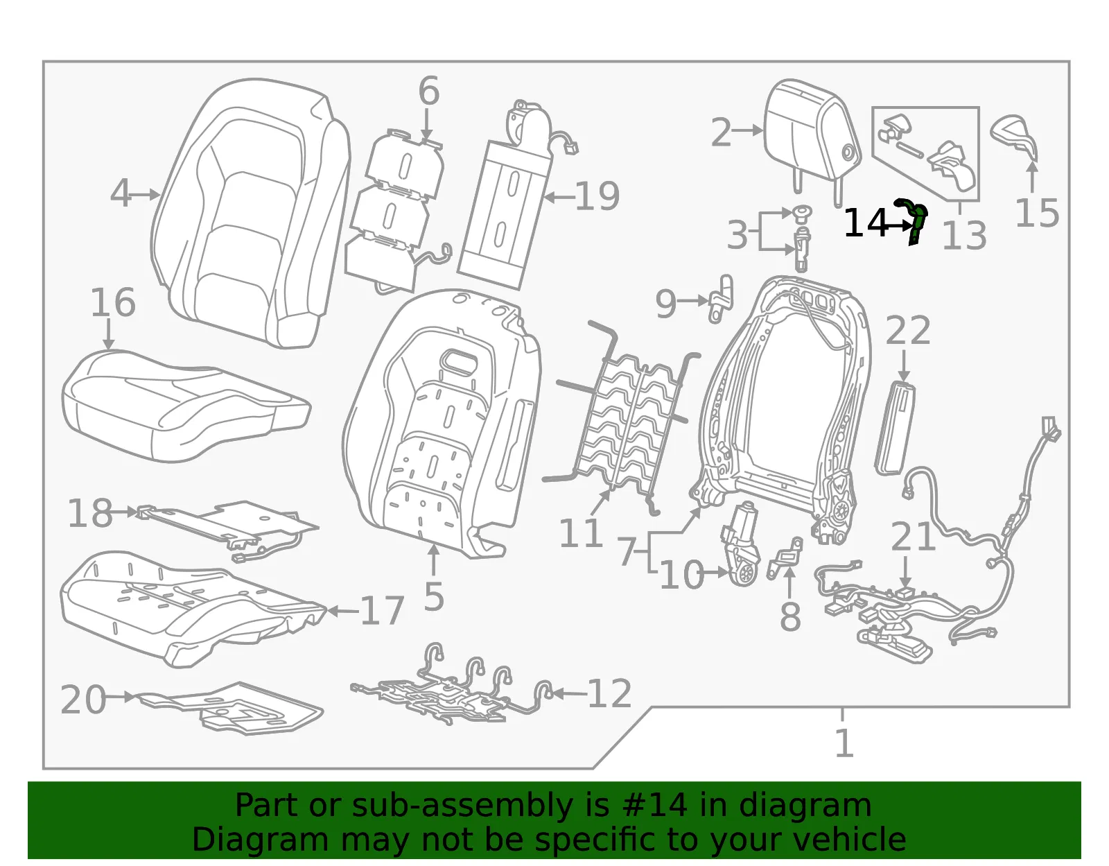 Release Handle Bracket - GM (23134869) - view 2