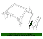 Windshield Frame Lower Bracket - Driver's Side (LH) - GM (23164150) - view 5