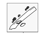 Windshield Pillar Trim - Passenger Side (RH) - GM (23166300) - view 7
