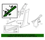 Windshield Pillar Trim - Passenger Side (RH) - GM (23166300) - view 8