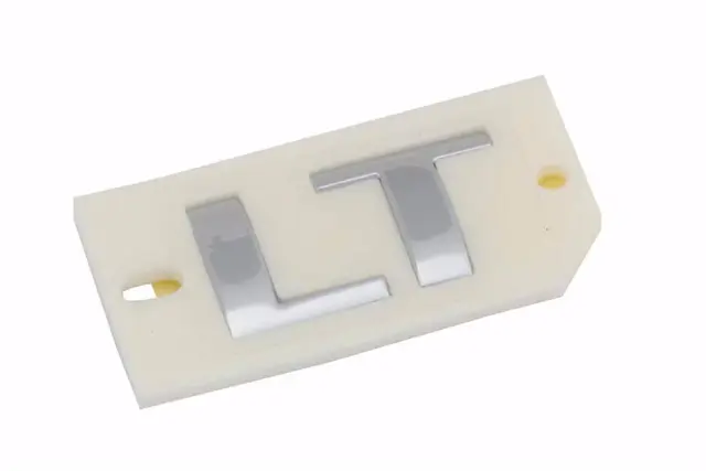 Bright Chrome Passenger Side Liftgate Trim LT Emblem - GM (23166686) - view 2