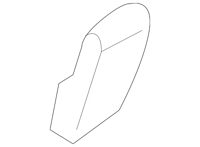 Front Side Door Window Stop Bumper - GM (23169468) - view 2