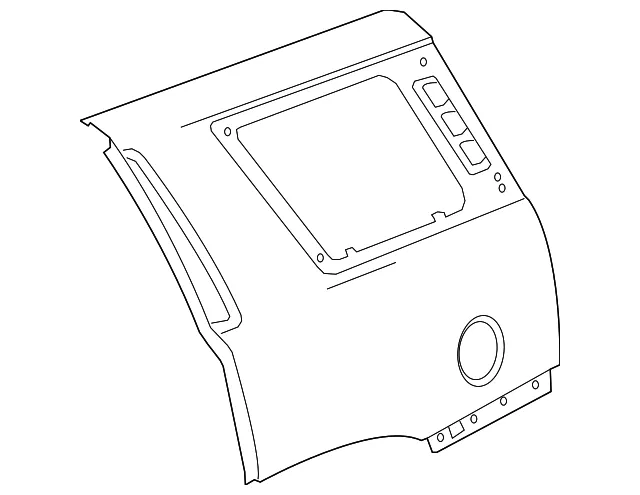 Driver Side Quarter Outer Panel - GM (23184163) - view 2