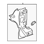 Driver Side Body Hinge Pillar Inner Panel - GM (23190388) - view 5