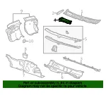 Air Inlet Grille Panel Water Deflector - GM (23207782) - view 7