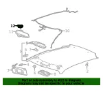 Inside Rearview Mirror Bracket - GM (23248228) - view 9