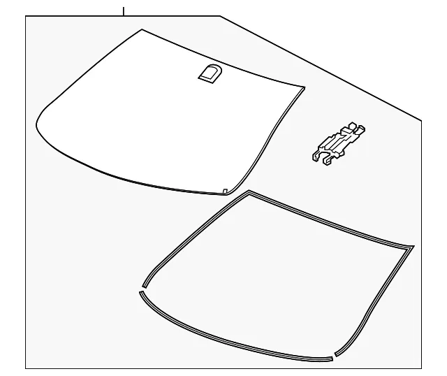 Windshield - GM (23251262) - view 2