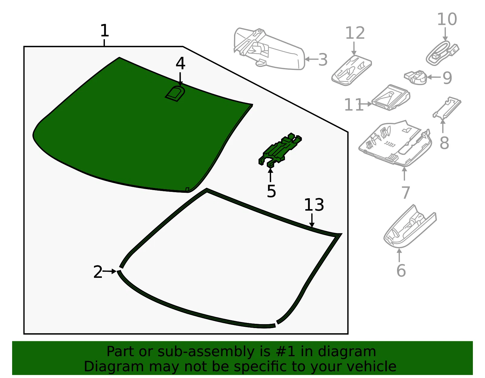 Windshield - GM (23251262) - view 3
