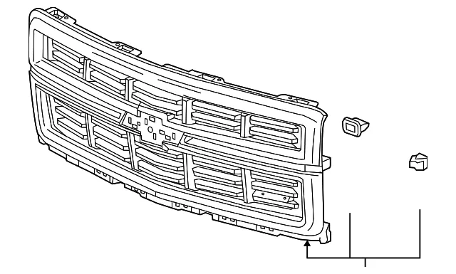 Front Grille - GM (23259621) - view 3