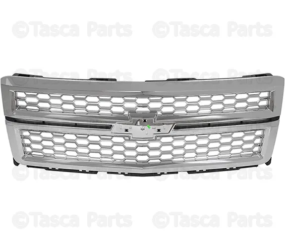 Front Grille in Chrome with Chrome Mesh and Chrome Surround without Emblem - GM (23259624)
