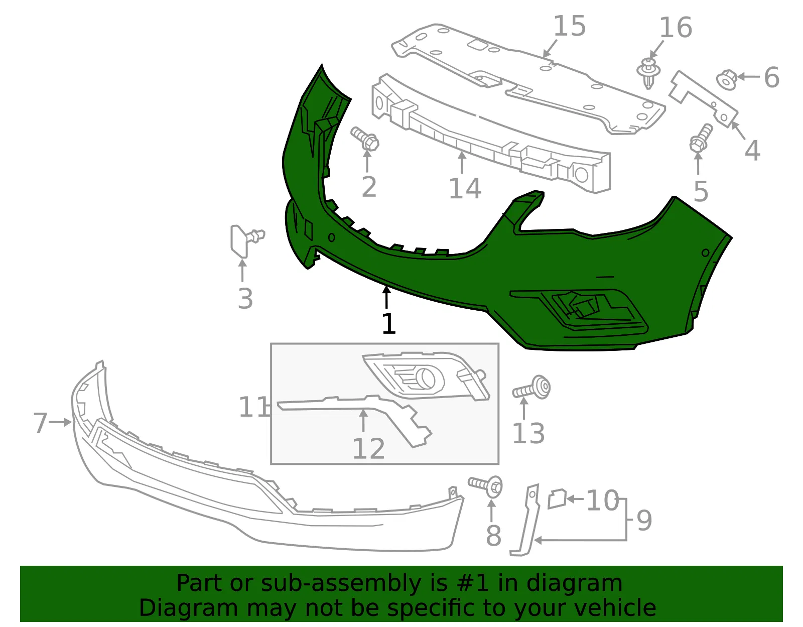 Bumper Cover - GM (23275021) - view 3