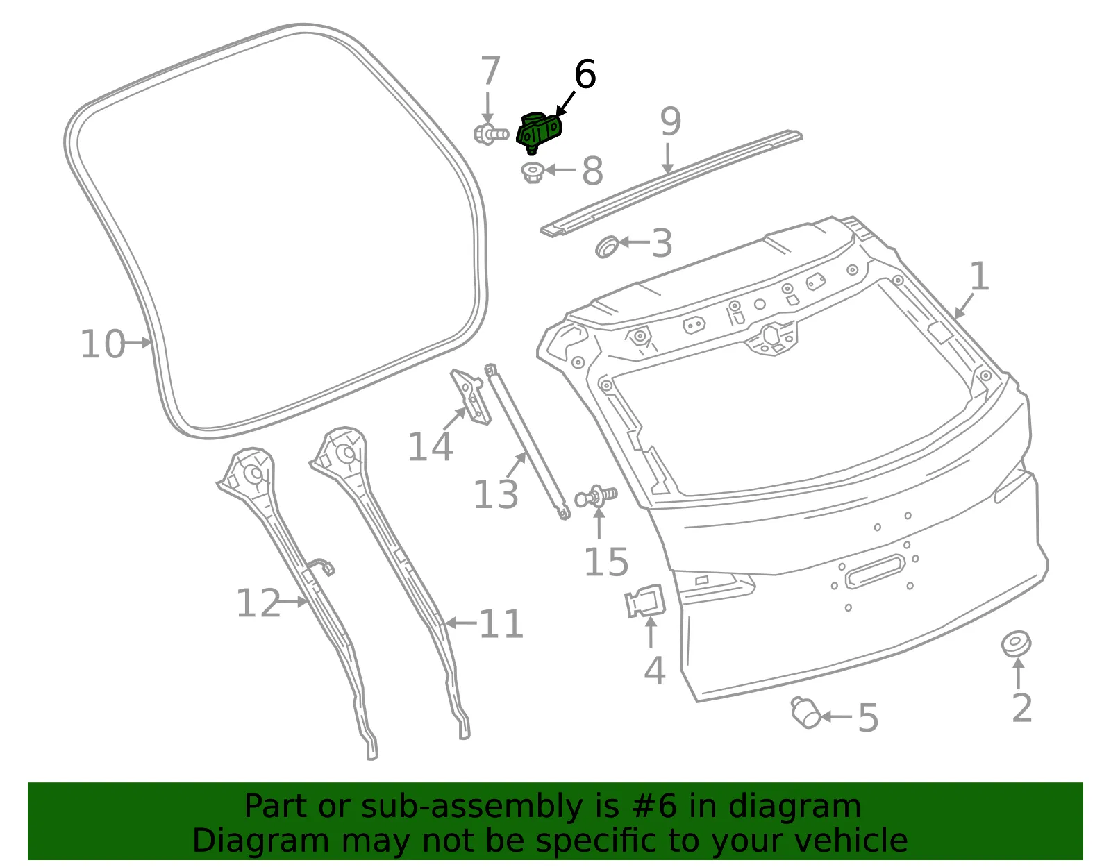 Hinge - Driver's Side (LH) - GM (23276955) - view 3