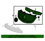 Front Upper Grille - GM (23286076) - view 11