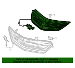 Front Upper Grille - GM (23289638) - view 9