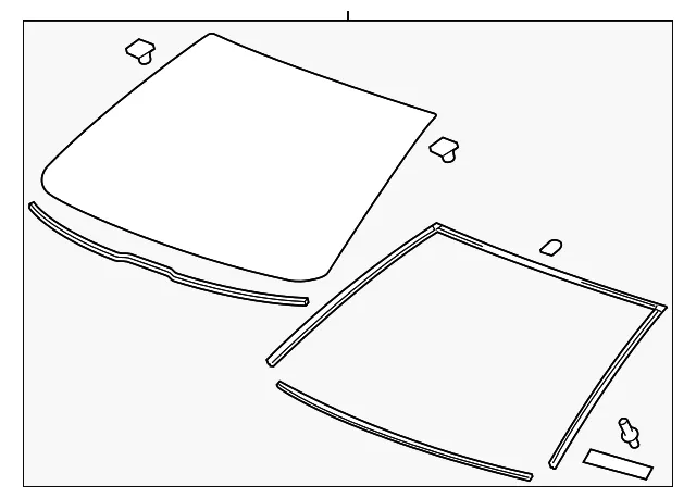 Windshield - GM (23290436) - view 2