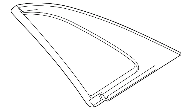 Driver Side Quarter Window - GM (23322544) - view 3