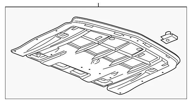 Front Compartment Air Deflector - GM (23329708) - view 2