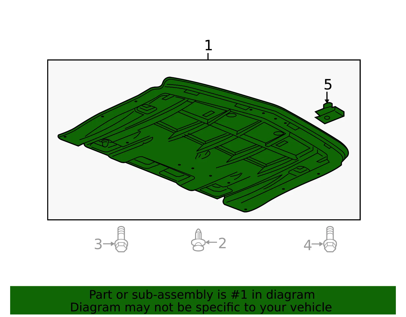 Front Compartment Air Deflector - GM (23329708) - view 3