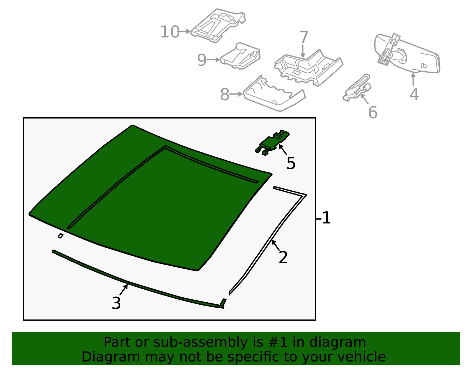 Windshield - GM (23331286) - view 3