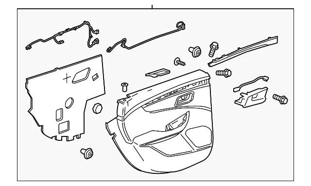 Door Trim Panel - Driver's Side (LH) - GM (23355607)
