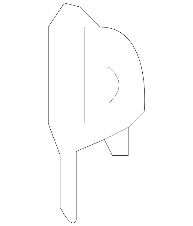 Inner Windshield Pillar Bracket - GM (23417281) - view 3