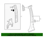 Inner Windshield Pillar Bracket - GM (23417281) - view 9