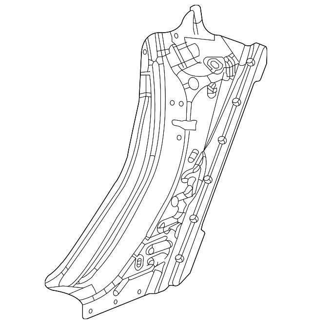Driver Side C-Pillar Outer Panel - GM (23428965) - view 3