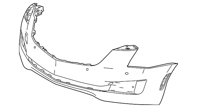Front Upper Bumper Cover - GM (23446057) - view 2