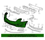 Front Upper Bumper Cover - GM (23446057) - view 6