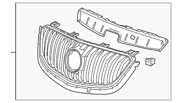 Front Upper Grille - GM (23451023) - view 3