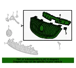 Front Upper Grille - GM (23451023) - view 9