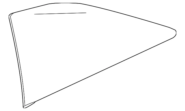 Driver Side Quarter Window - GM (23452516) - view 2