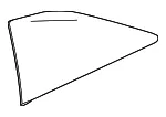 Driver Side Quarter Window - GM (23452516) - view 5