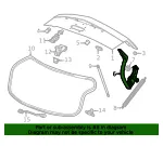 Passenger Side Deck Lid Hinge - GM (23452985) - view 9