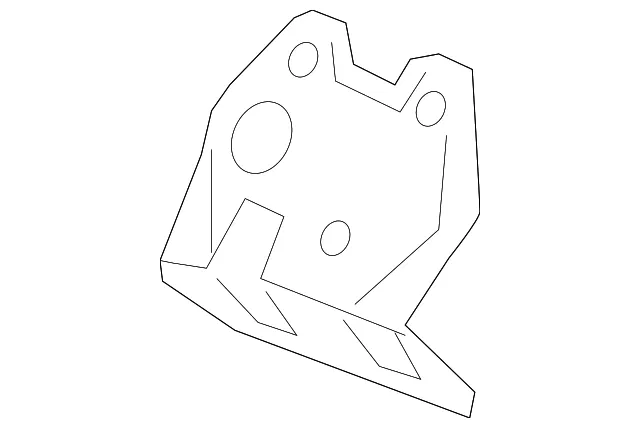 Front Side Door Pull Handle Bracket - GM (23455224) - view 3