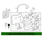 Front Side Door Pull Handle Bracket - GM (23455224) - view 9