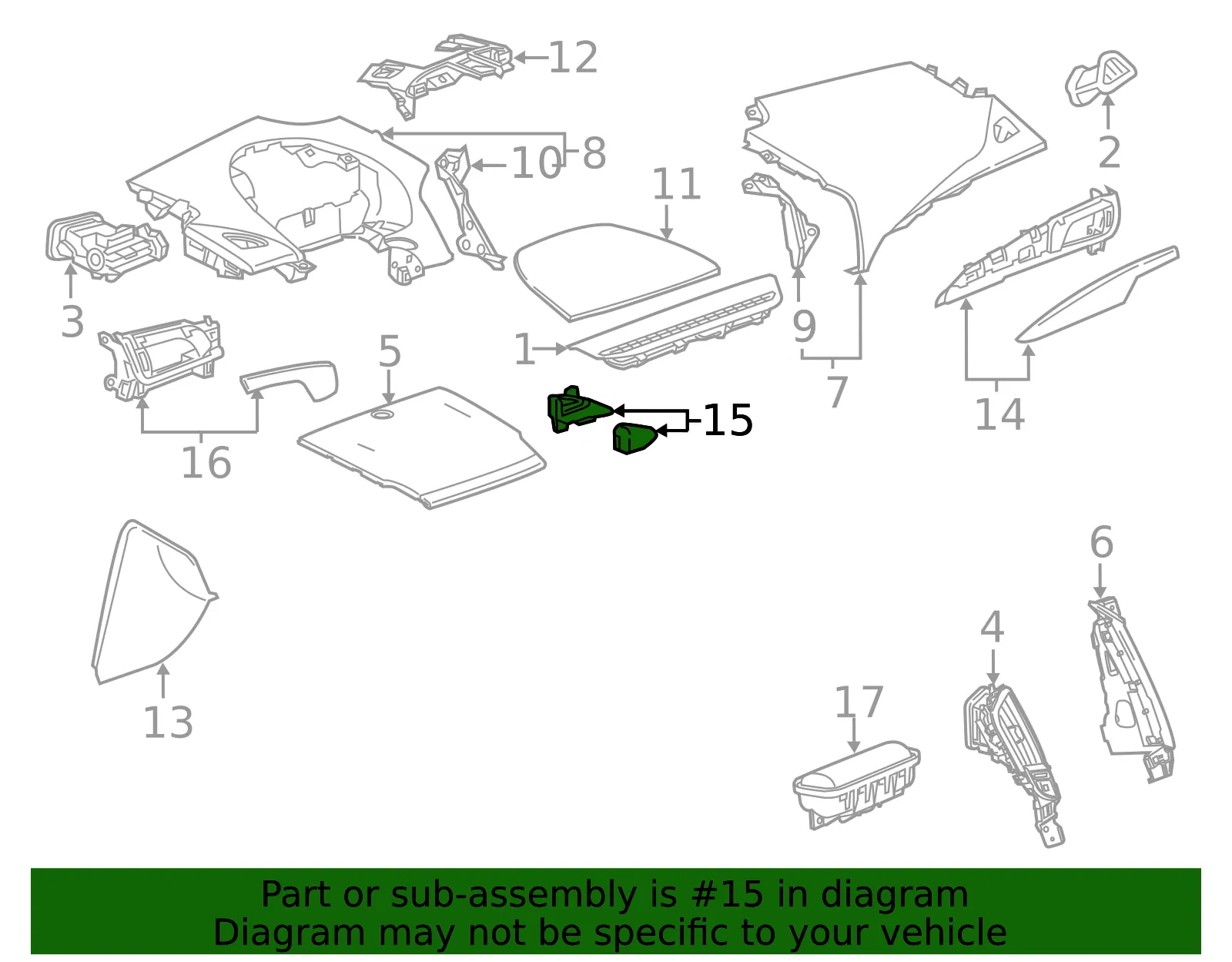 Applique Panel - GM (23456753) - view 2