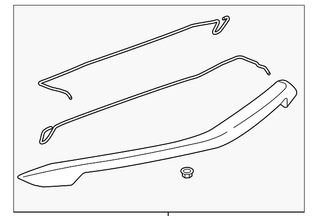 Spoiler, Rear - GM (23482821) - view 4