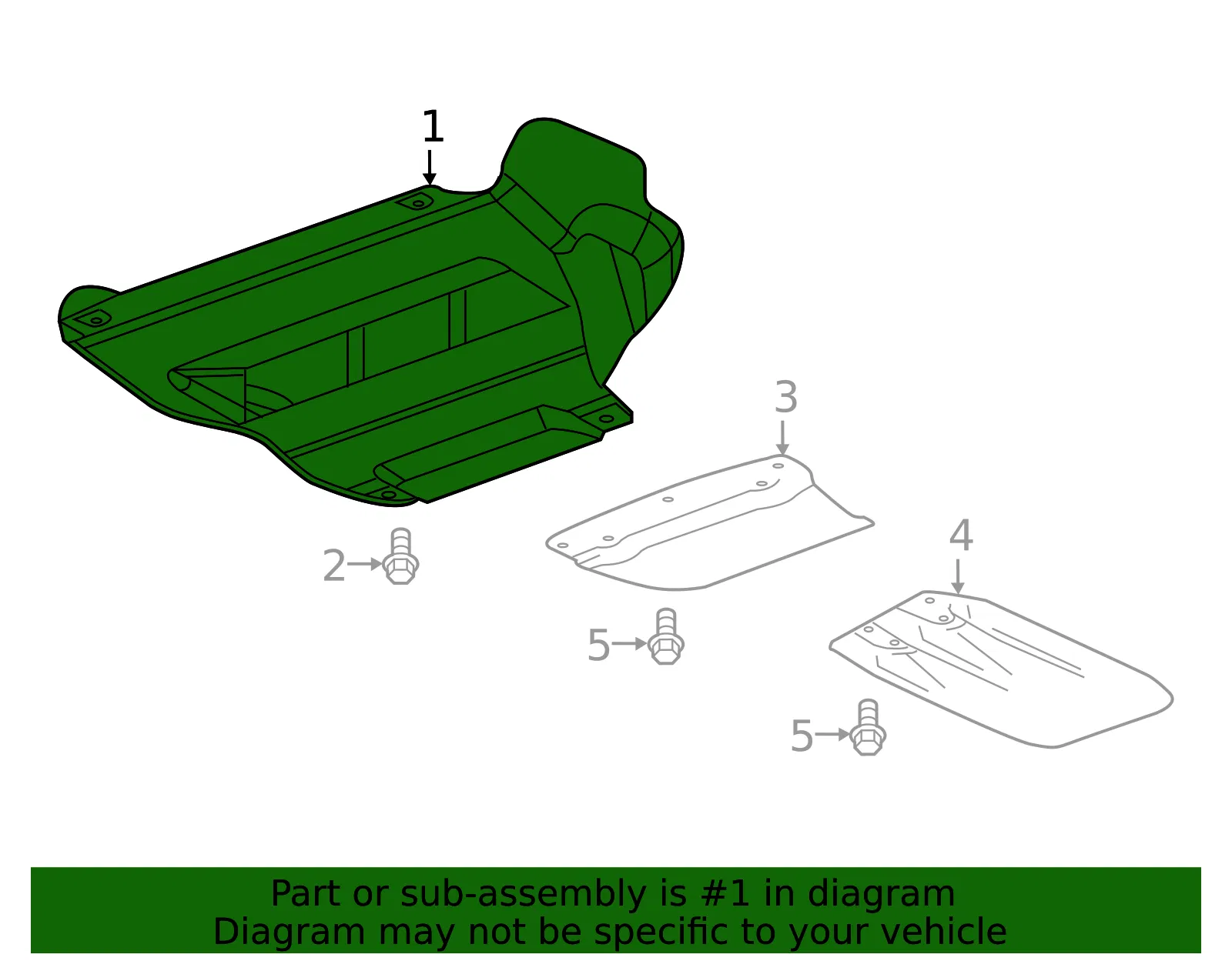 Underbody Splash Shield - GM (23488327) - view 7