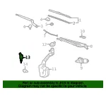 Windshield Washer Pump - GM (23491875) - view 18