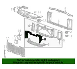 Front Bumper Shutter - GM (23497749) - view 7