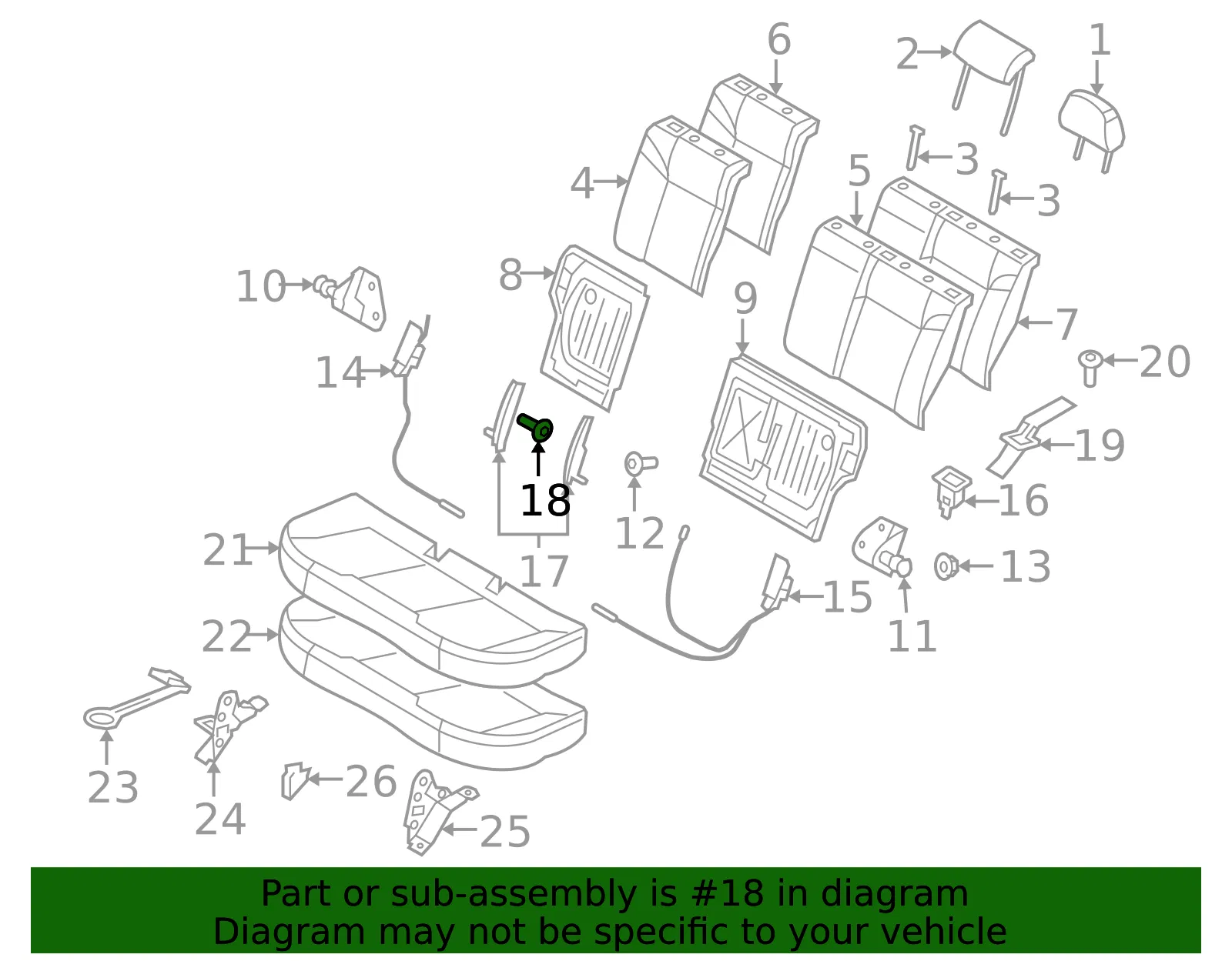 Hinge Bolt - GM (24460210) - view 2