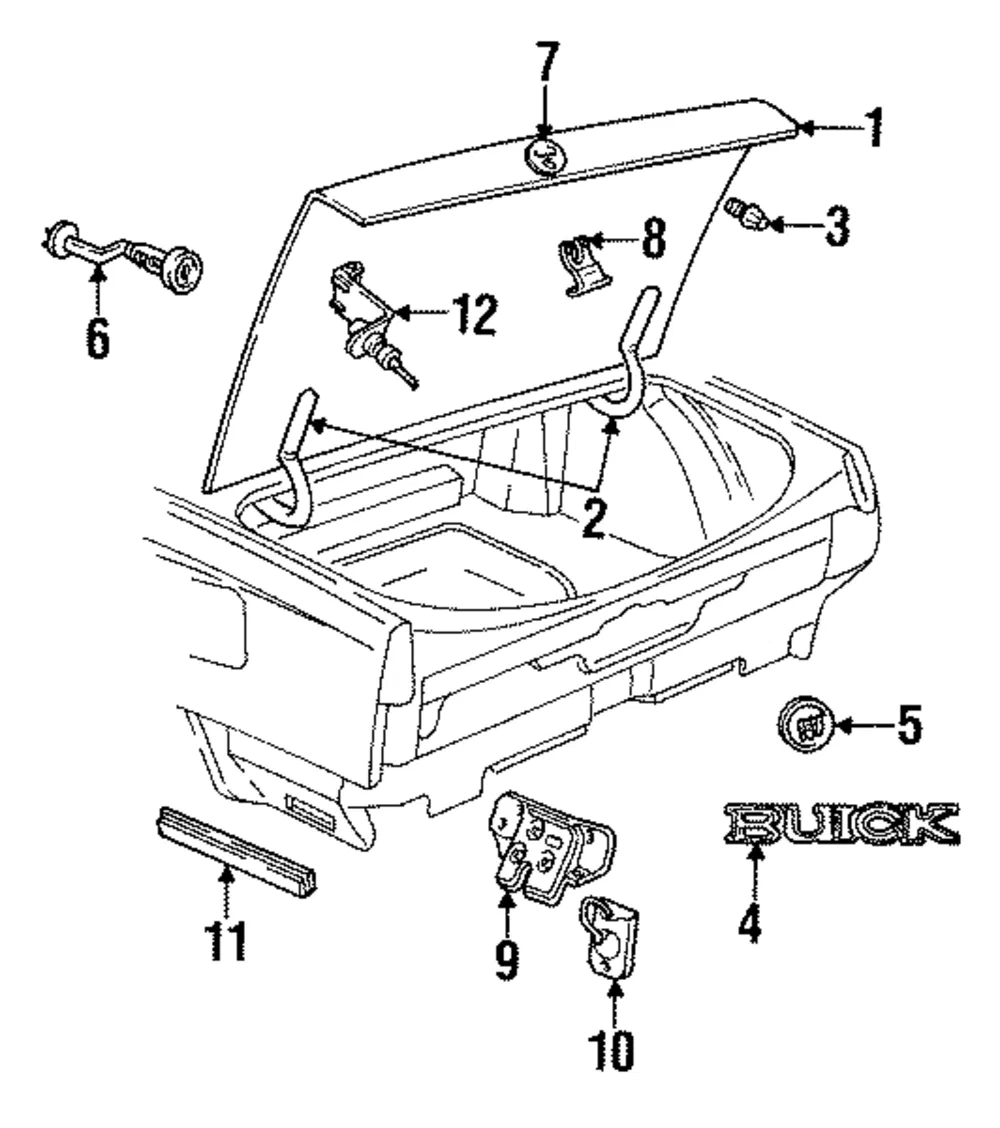 Hinge - Driver's Side (LH) - GM (25602097)
